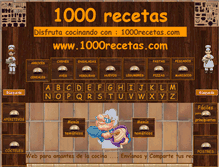 Tablet Screenshot of 1000recetas.com